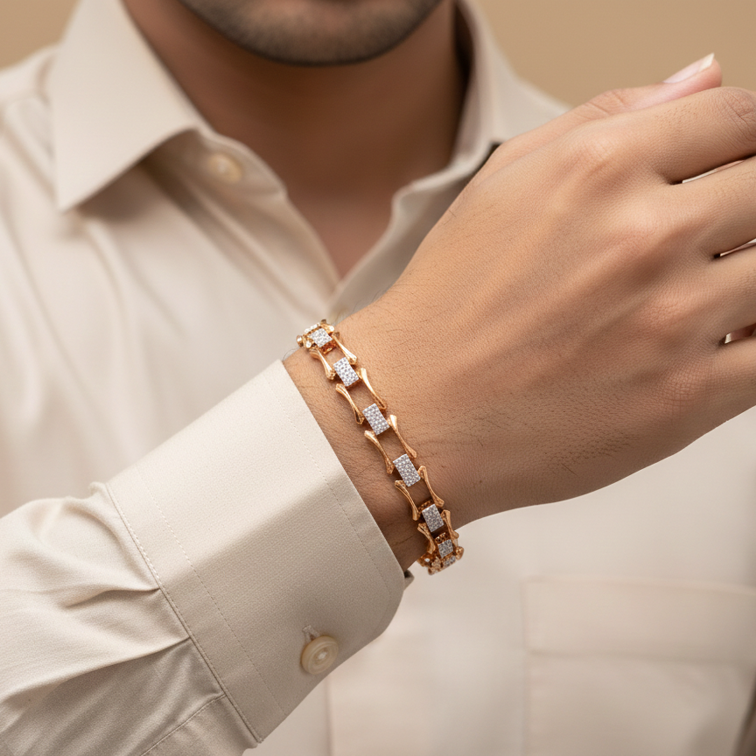 Elegant Gold Pendant Set with Earrings – Modern Stone Design